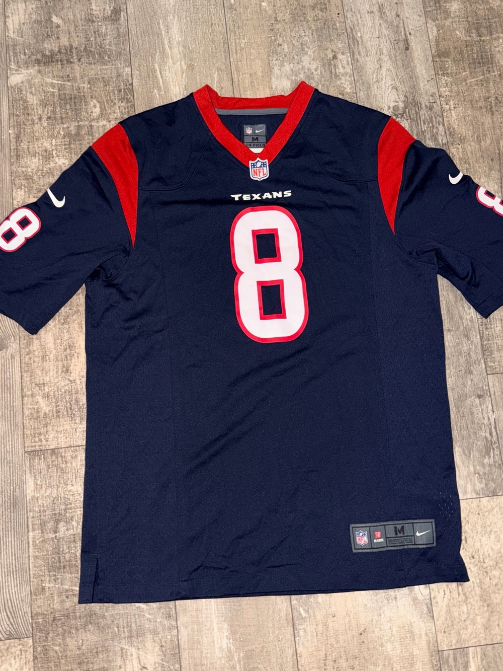 NFL Houston Texans Navy & Red #8 Men’s Jersey